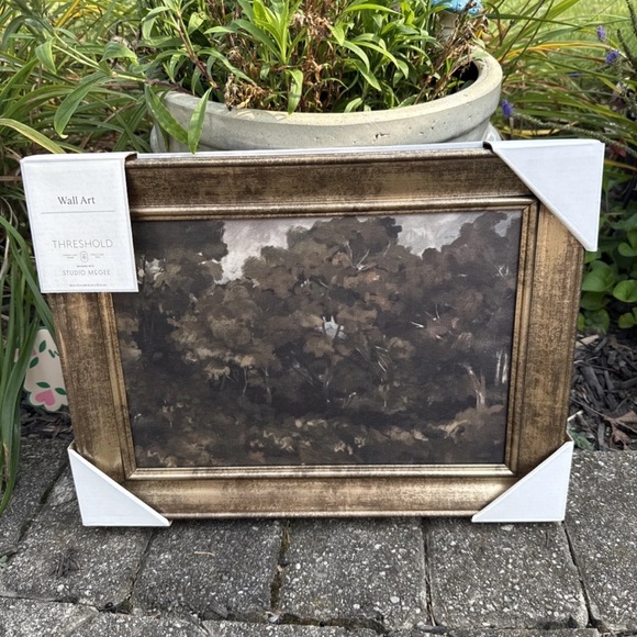 Threshold Other - Threshold Forest Landscape Wall Art - Brown and Gold